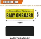 2pcs Baby On Board Car Magnet  Reflective Night Safety Warning Color  Pattern2