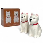 West Highland Terrier Novelty Salt   Pepper Shaker Set Ceramic Dog Lover Gift