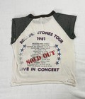 The Rolling Stones Vintage 1981 Tour Concert T-shirt Original Cropped Medium