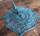 Sundial Flower Hummingbird Heavy Yard Home Office Yard Decor