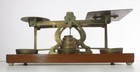 Mordan Postal Balance England 19th C Parcel Scale W 7 Round Flat Weights