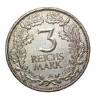 1925-a Germany Silver 3 Marks Rhineland Weimar Republic