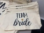 One Bride To Be    Five Team Bride Matching Tote Bags And Makeup Bags