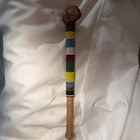 Vintage  Colorful African  Rungu   Talking Stick Beaded Handmade 13   