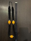 Vintage Ethnic Necklace 3 Huge Butterscotch Catalin Bakelite Beads Tasbih 123g