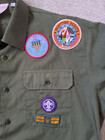 Vintage Uk Boy Scout 1990s Uniform With Assorted Badges