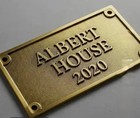 Personalized Brass Plaque - Ideal For Recognition Plaques  Name Plates  And Sign