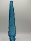 Etched Blenko Handmade Glass Textured Garden Spear Omnibus In Turquoise