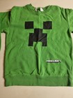 H m Kids Minecraft Creeper Graphic Crewneck Sweatshirt Green black Size 8