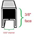3 8 U Zinc Came  18 Feet   3ft X 6  Stained Glass Supplies - Free Shipping