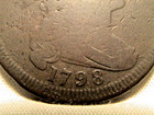 1798 Draped Bust Large Cent Style 1 Hair
