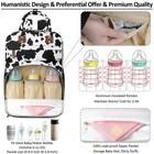 Large Capacity Baby Bag Backpack With Insulated Cow Print Standard