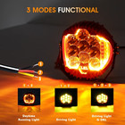 2pcs 5  Inch Round Led Work Lights Bar Amber Drl Pods Fog Lamp Offroad Driving