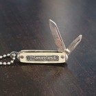 Disneyland Miniture Pearl Handle 2 Blade Pocket Knife 1950s Disney Keychain Vtg