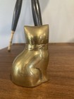 Vintage Brass Kitty Cat Kitten Paperweight Figurine