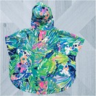 Lilly Pulitzer Jacket Girls Large Colorful Abstract Short Wide Sleeve Hoodie