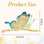 2 Pack Metal Hair Claw Clips For Women  Large Butterfly Hair Clip