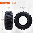 4pcs 10-16 5 Sks Skid Steer Tires 10x16 5 10pr Heavy Duty Durable Load-bearing