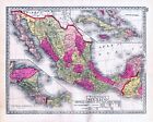 Alaska - Mexico - Central America - West Indies - Maps- Tunison s Atlas - 1885
