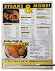 Grillin  Steakhouse   Lounge Appleton Wi Vintage Restaurant Menu  Wisconsin