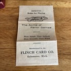 Flinch Antique Parlor Card Game 1913   Complete Set Original Box   Instructions