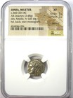 Greek Ionia Miletus Silver Ar Drachm Lion Coin 360-325 Bc  Certified Ngc Xf  ef 