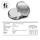 25-500pcs Lot Cr1620 3 Volt Batteries Coin Button Cell Lithium For Key Fob Watch