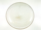 Vintage Chance Mcm Mid Century Modern Dinner Plate Gold Swirl Glass 9 5 