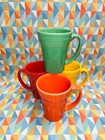 New Set Of 4 Fiesta Latte Bistro Mug 18 Oz Mixed Colors Fiestaware Ships Free