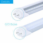 10-25pack T8 Led Tube Light 4ft 22w Dual-ended Power Bypass Ballast Clear Milky