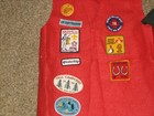 Vintage Boy Scout Explorer Forest Green Uniform And Red Vest