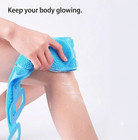Silicone Body Back Scrubber Double Side Bathing Brush Shower Skin Deep Cleaning