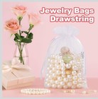 100 Organza Wedding Party Favor Gift Candy Sheer Bags Jewelry Pouch White