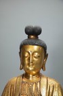 18  Tibetan Buddhism Bronze 24k Gold Guanyin Kwan-yin Bodhisattva Buddha Statue