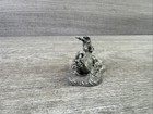 Vintage 1982 Spoontiques 530 Pewter Unicorn Figurine Laying Down In Meadow