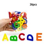 Abc Magnetic Upper Case Letters Fun Fridge Stickers  Educational Decor