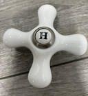 Kingston Brass Ksh1168pxh Hot Porcelain Cross Handle - Brushed Nickel  read 