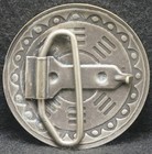 Xa19162 Very Cool Vintage 1970s   yin   Yang Symbol   Artwork Unisex Belt Buckle