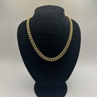 Miami Cuban Link Chain 8mm 18k Gold Plated Stainless Steel Mens 16-20 Inch