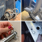 100 Pcs Cotter Pins Assortment Kit  Stainless Steel R Clips Spring Retaining