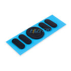 2 Sets Black Rounded Curved Edges Mouse Feet Skates For Logitech G304 g305 Mouse