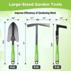 Workpro 6pc Garden Tool Set Heavy Duty Rubber Handle Trowel Rakes Hoe Weeder