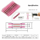 100pcs Red 18-22 Gauge Heat Shrink Butt Wire Connectors Crimp Terminals