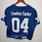 Official Beyonce Cowboy Carter Tour Blue Cropped Jersey S Shirt 2025