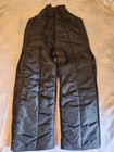 Refrigiwear Style 385 Insulated Snow Bib Pants Black Med Short 26  Inseam