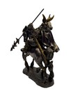 Odin Norse God On Horse Cold Cast Bronze Statue     Viking Mythology Collectible