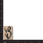 New Rubber Stamp  Retro Man Holding Bottle  Happy Glass Container Jar Food Drink