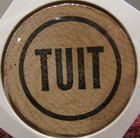 Vintage Huettenbar Resort Conover  Wi Wooden Nickel - Token Wisconsin