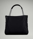        Nwt Lululemon Snap Tote 28l Black - Large Bag Travel Yoga Shoulder Bag Rare  