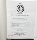1950s 1960s Mg Mga 1600   1600 Mk Ii Service Shop Repair Manual British Motors